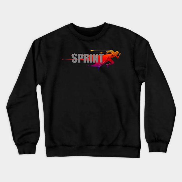 Sprint - Drip Crewneck Sweatshirt by tatzkirosales-shirt-store